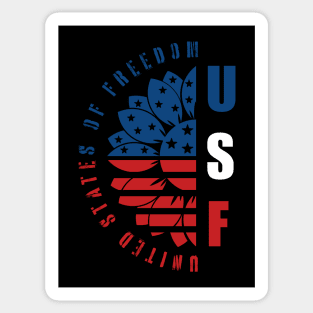 United States Of Freedom Sticker